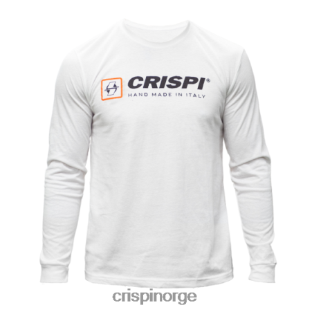 Crispi hvit handle langermet skjorte klær PDT64P41