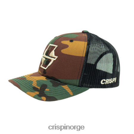 Crispi mørk multicam hvit yupoong snapback lue klær PDT64P43